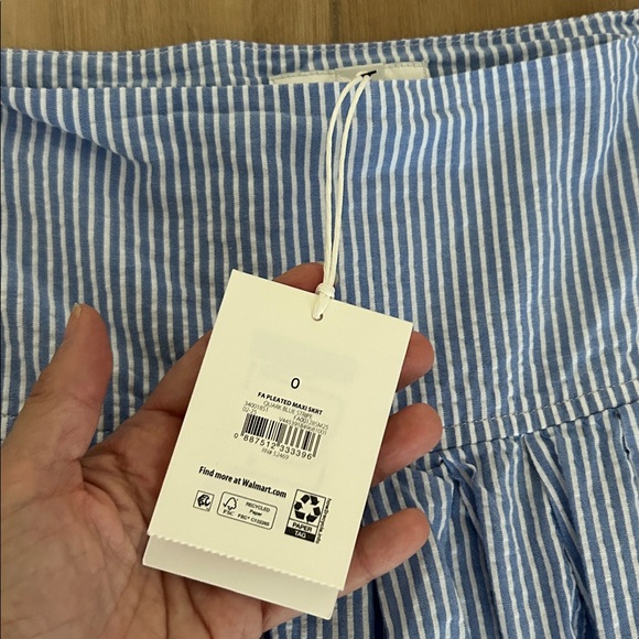 NWT - FREE ASSEMBLY 100% Cotton Striped Skirt with Lemon Embroidery - Picture 5 of 12